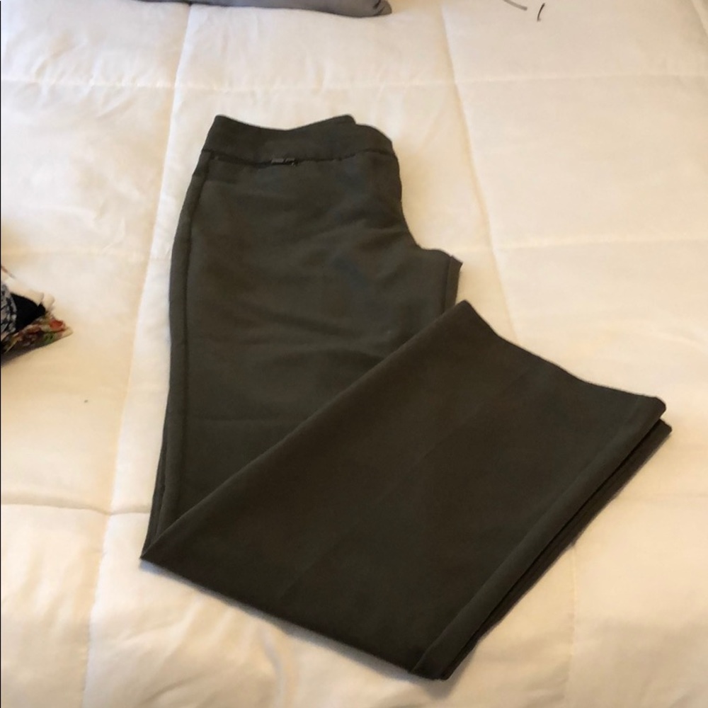 Green dress pants
